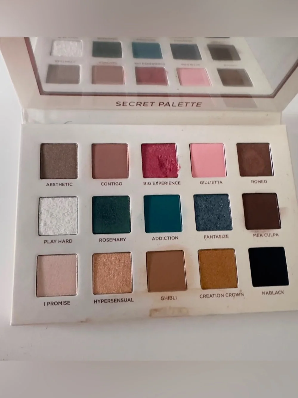 EUC Nabla Secret Eyeshadow and Pressed Pigment Palette